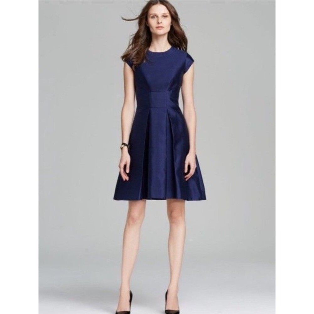 Kate Spade Vail silk blend dress size 0 navy